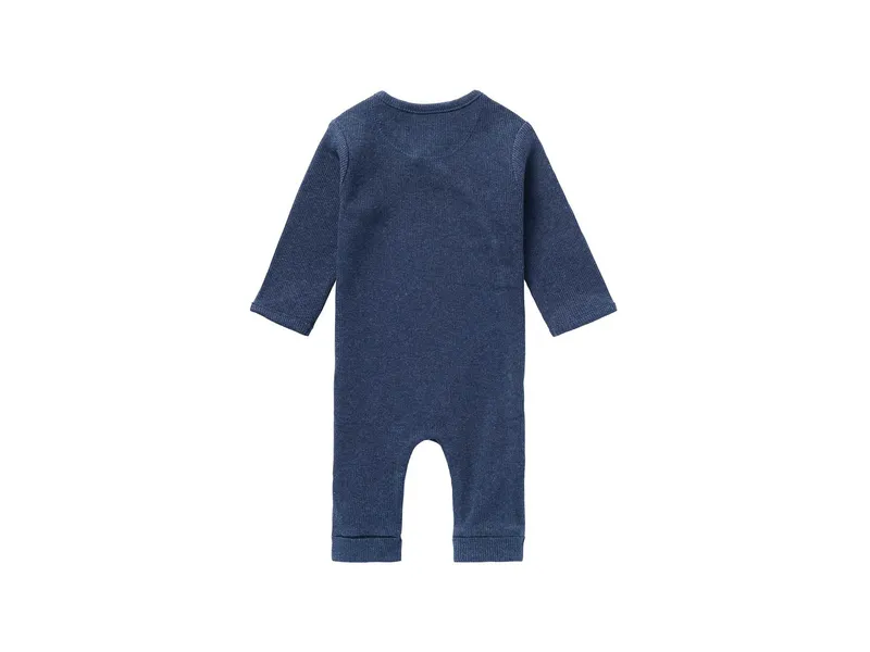 Noppies Strampler Nevis navy melange rip Gr. 50, Blau, – Produktbild 2 von 2