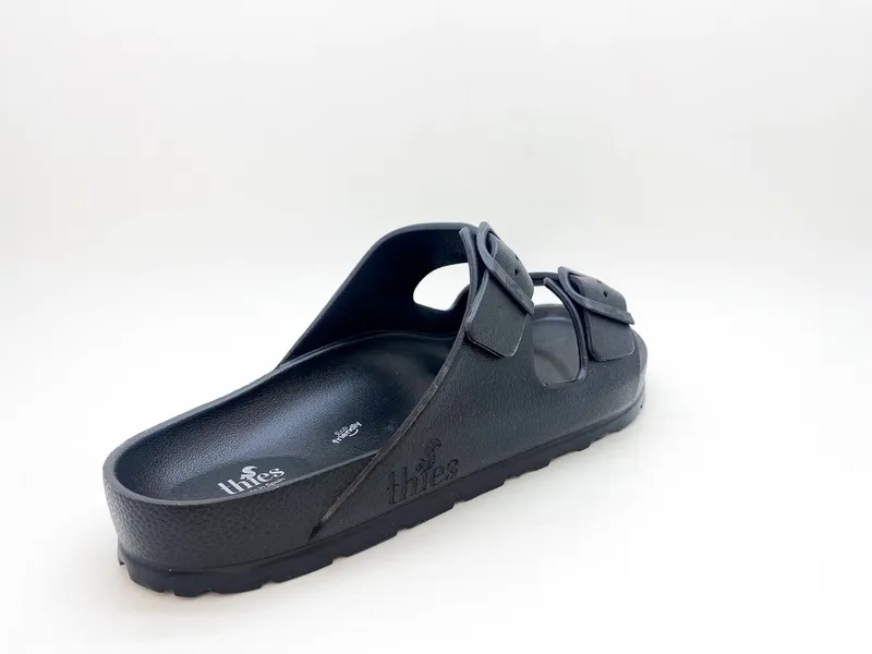 thies thies 1856 Ecofoam Sandal Vegan Sandale, Schwarz, – Produktbild 3 von 5