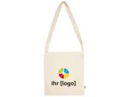 Memo memo Bio-Baumwoll-Tragetasche 'Bike Bag'  38 x 42 cm, natur, langer Henkel – Produktbild 1 von 1