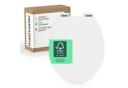 instmaier WC-Sitz Gaia Holz Toilettendeckel, weiß matt, mit doppelter Absenkautomatik – Produktbild 1 von 1