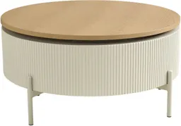 SCHÖNER WOHNEN-Kollektion Couchtisch HEROY (1-St), 80 cm, Tischplatte drehbar mit Stauraum – Produktbild 1 von 1