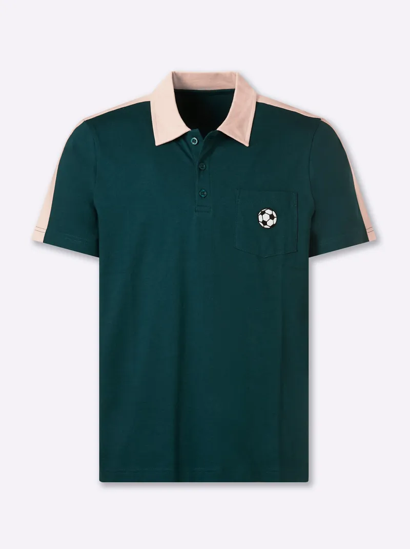 Catamaran Kurzarmshirt petrol-sand, Petrol-sand, – Produktbild 1 von 2