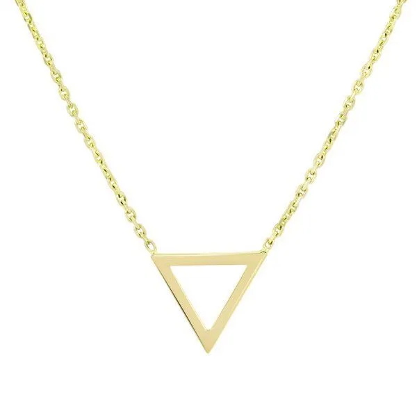 Eppi Eppi Goldener Anhänger mit Dreieck AirTriangle, Rosa, – Produktbild 4 von 4