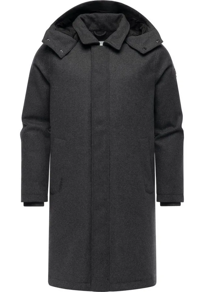 ragwear ragwear Wintermantel Isaq Felt YOUMODO Wasserdichter Mantel in Wolloptik, Grau, – Produktbild 2 von 3