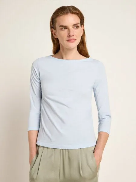 LANIUS LANIUS U-Boot-Shirt mit 3/4-Arm, Skyway, – Produktbild 2 von 4