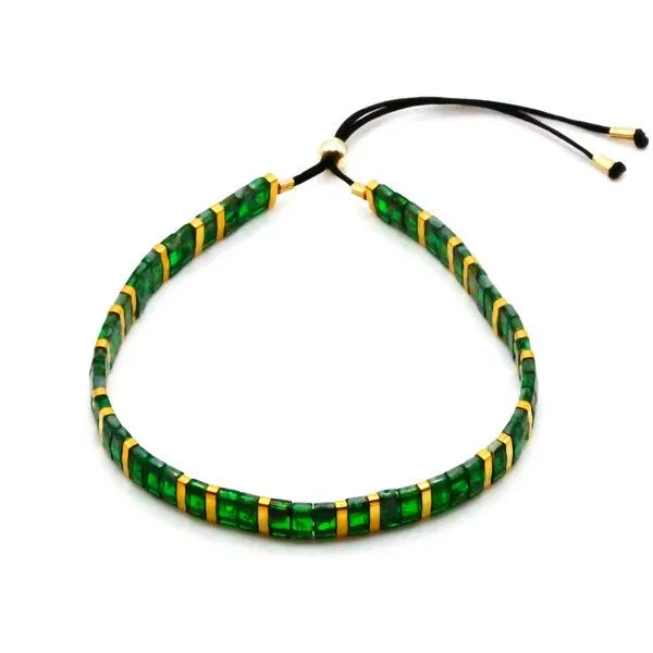 juni juni Grünes Armband "Verdora" - handgemacht in Deutschland – Produktbild 1 von 3