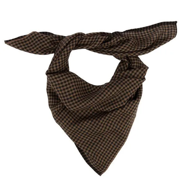 El Puente El Puente Tuch "Glencheck" | Fair Trade & Handmade aus Indien, Braun,schwarz, – Produktbild 1 von 1