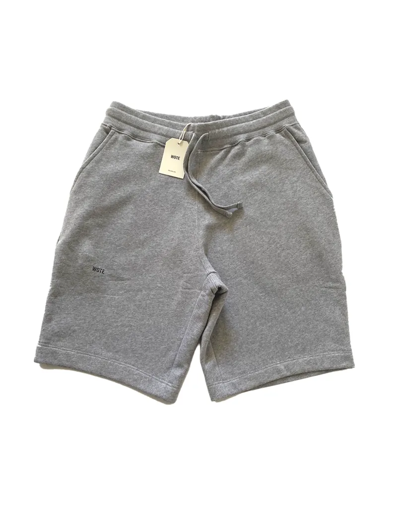 WOTE WOTE Herren vegan Sweatshorts Grau-Melange, Hellgrau, – Produktbild 1 von 2