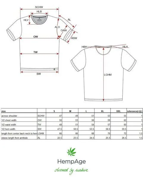 HempAge HempAge Slub Jersey T-Shirt Herren Hanf/Biobaumwolle, Royal(blau), – Produktbild 1 von 4