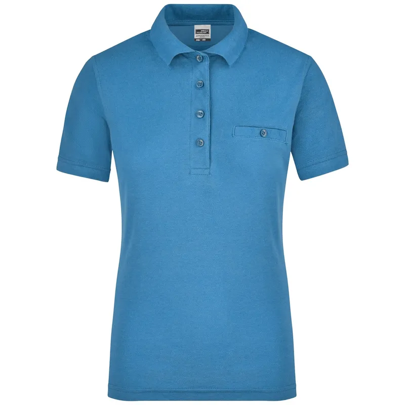 James & Nicholson James & Nicholson Poloshirt mit Brusttasche Damen JN867 – Produktbild 1 von 1