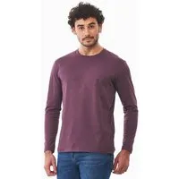 ORGANICATION ORGANICATION Langarmshirt aus Bio-Baumwolle, Dark fig, – Produktbild 1 von 1