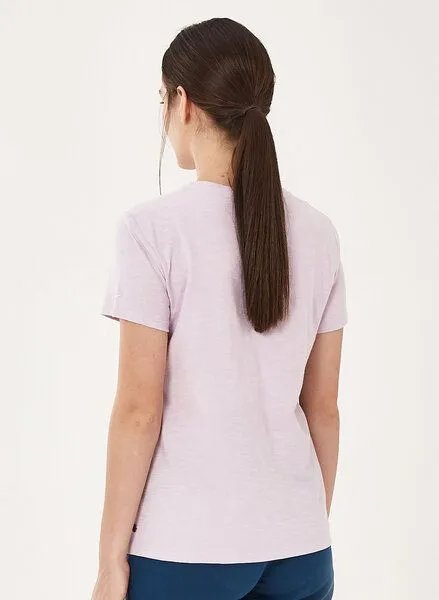 ORGANICATION ORGANICATION Basic T-Shirt aus Bio-Baumwolle, Lavender, – Produktbild 4 von 4