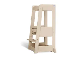 tiSsi® Lernturm Felix mitwachsend, Buche massiv 40 x 91 x 45 cm, cashmere – Produktbild 1 von 1