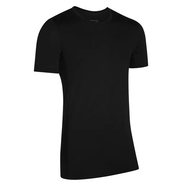 Kaipara - Merino Sportswear Kaipara - Merino Sportswear Merino kurzarm Unterhemd Herren Slimfit 150, Schwarz, – Produktbild 2 von 2