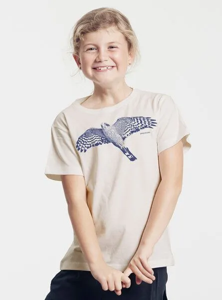 Peaces.bio - handbedruckte Biomode Peaces.bio - handbedruckte Biomode Bio-Kinder T-Shirt Sperber, Natur, – Produktbild 2 von 3