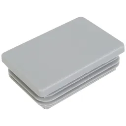 Alberts ALBERTS Pfostenkappe für Vierkant-Metallpfosten, Kunststoff, grau, 60x40 mm – Produktbild 1 von 1