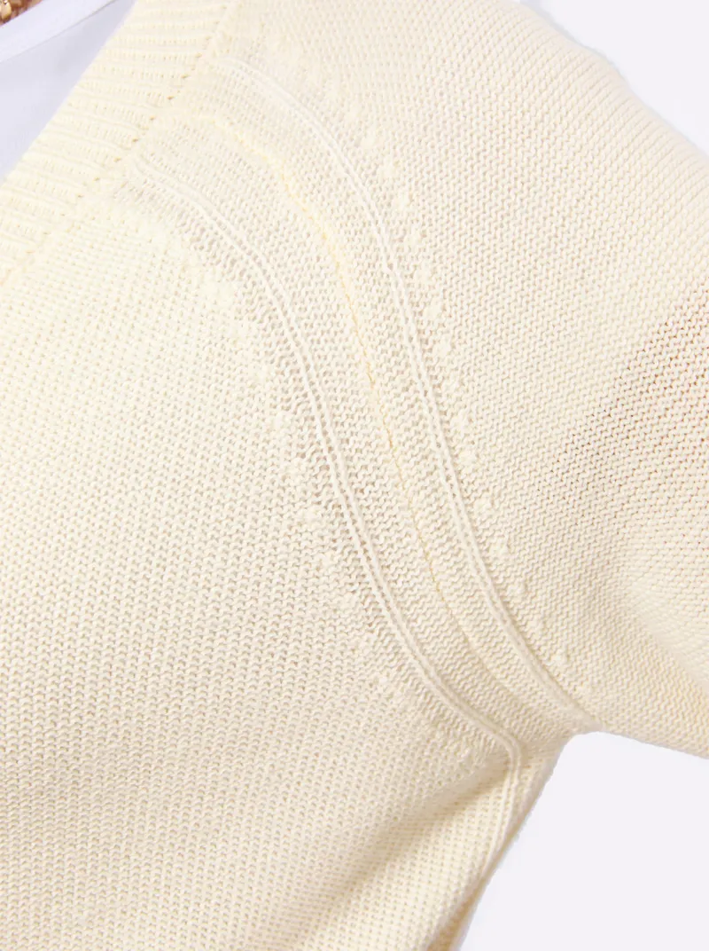 Witt Strickjacke ecru, Ecru, – Produktbild 2 von 2