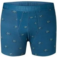 GreenBomb GREENBOMB Bike Vintage Small 2 Trunk - Figurbetonte Trunk aus Bio-Baumwoll Mix / hochwertiger Print / GOTS / Fair & Vegan, Weiß (mix), – Produktbild 2 von 2