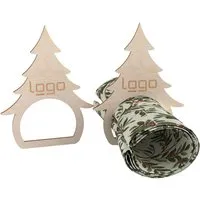 4er-Set Serviettenring "Tannenbaum" FSC-zertifiziert, inkl. Lasergravur – Produktbild 1 von 1