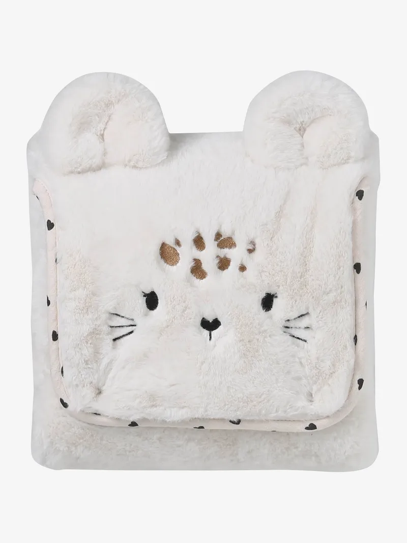 Vertbaudet Baby Reise-Wickelunterlage, Wollweiß/lovely leo, – Produktbild 1 von 4