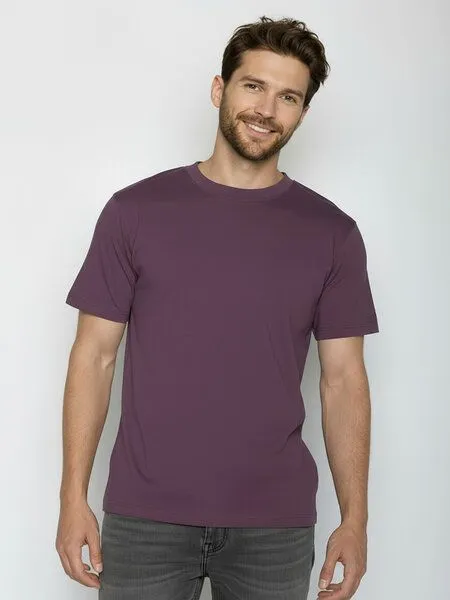 GreenBomb GREENBOMB Basic T-Shirt Fusion, Berry bark, – Produktbild 3 von 3