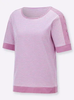 Witt Ringelshirt orchidee-weiß-geringelt – Produktbild 1 von 1