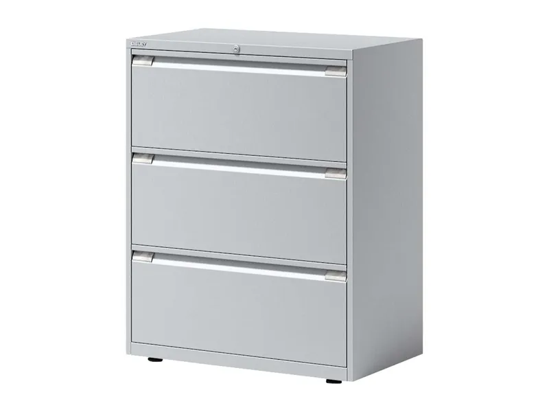 Bisley Bisley Registraturschrank 2-bahnig, 3 Schubladen lichtgrau – Produktbild 1 von 1