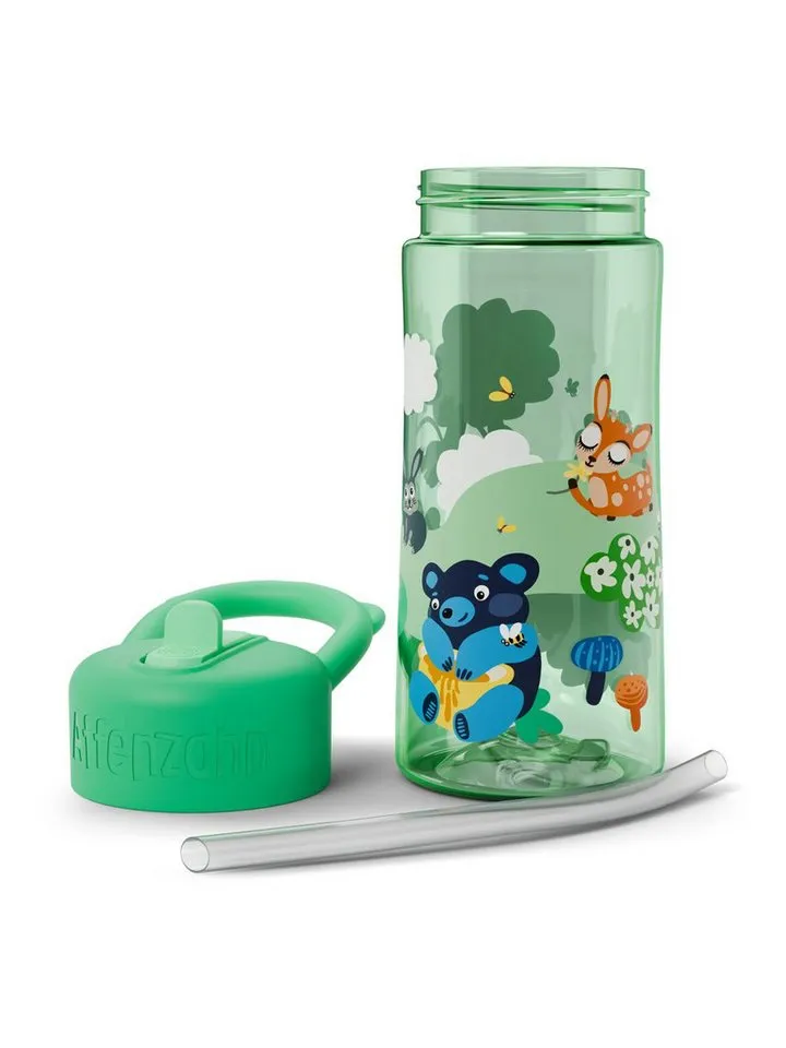 Affenzahn Affenzahn Trinkflasche Trinkflasche, auslaufsicher und kohlensäuregeeignet, Grün, – Produktbild 4 von 4