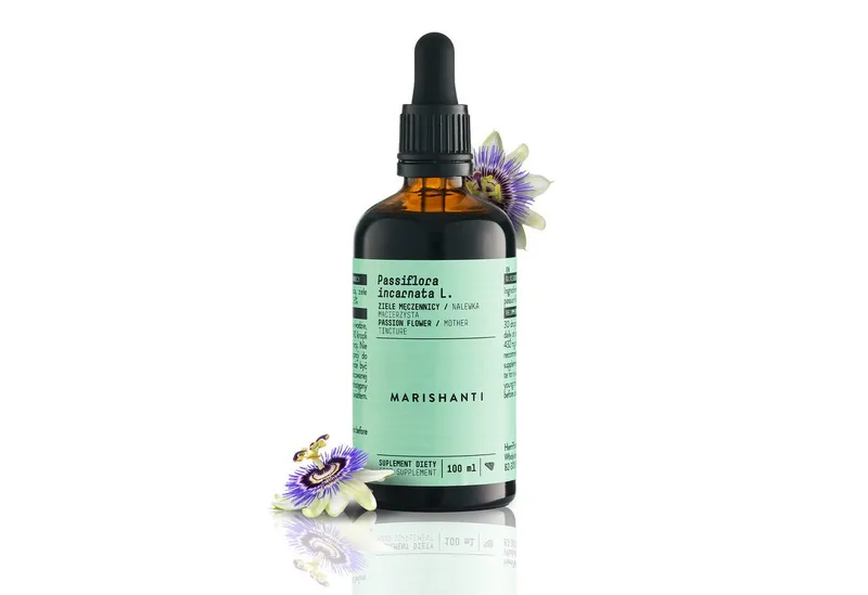 Marishanti Marishanti Passionsblume Extrakt – alkoholfreie Tropfen, als pflanzliche Tinktur aus (Passiflora incarnata) à 100 ml, – Vegan – Produktbild 1 von 5