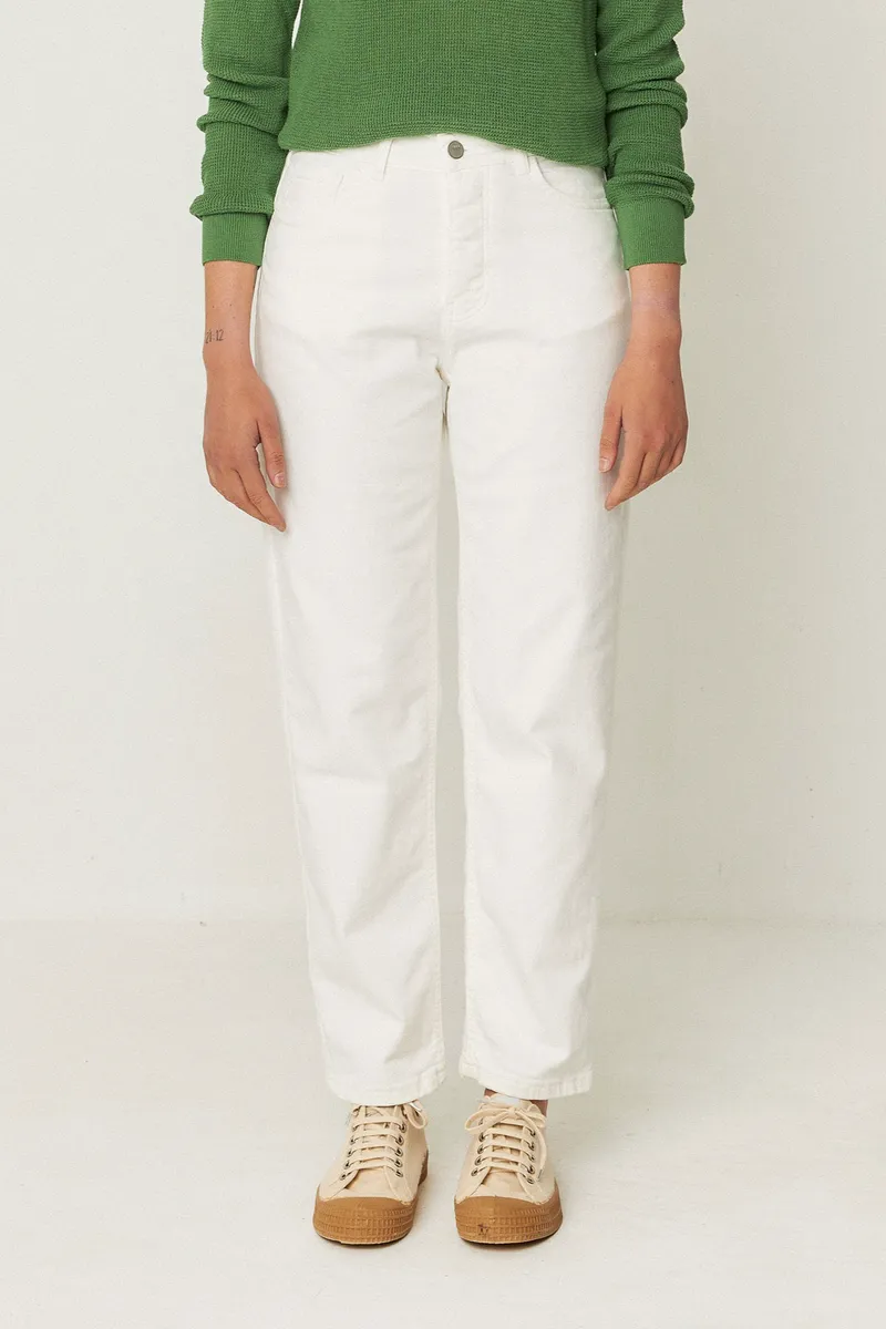 SKFK SKFK Damen vegan Hose Ania White, Weiß, – Produktbild 2 von 2