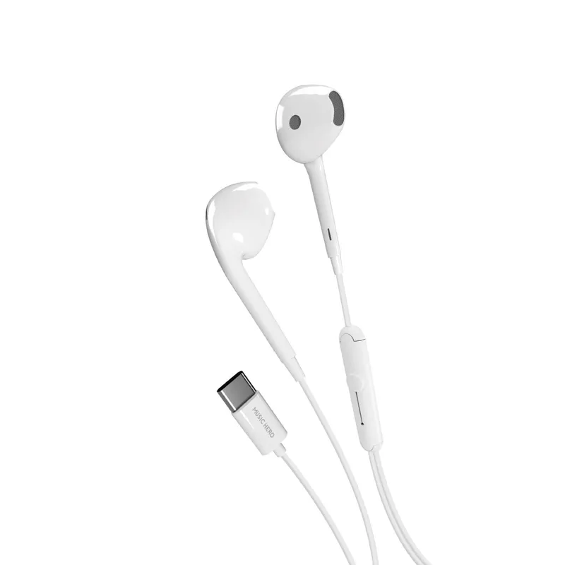 SBS SBS Tubb Kabelgebundene Ohrhörer mit USB-C-Anschluss, Weiß, – Produktbild 1 von 1