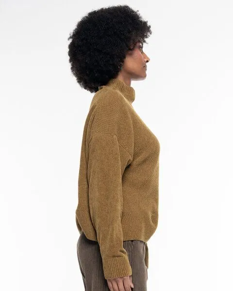 Alma & Lovis Alma & Lovis Supersofter Chenille-Pullover aus Organic Cotton | Chenille Sweater, Pistazie (grün), – Produktbild 4 von 4