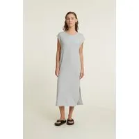 Basic Apparel Basic Apparel Sadie Kurzarm Kleid aus Ecovero, Grau (high-rise), – Produktbild 1 von 1