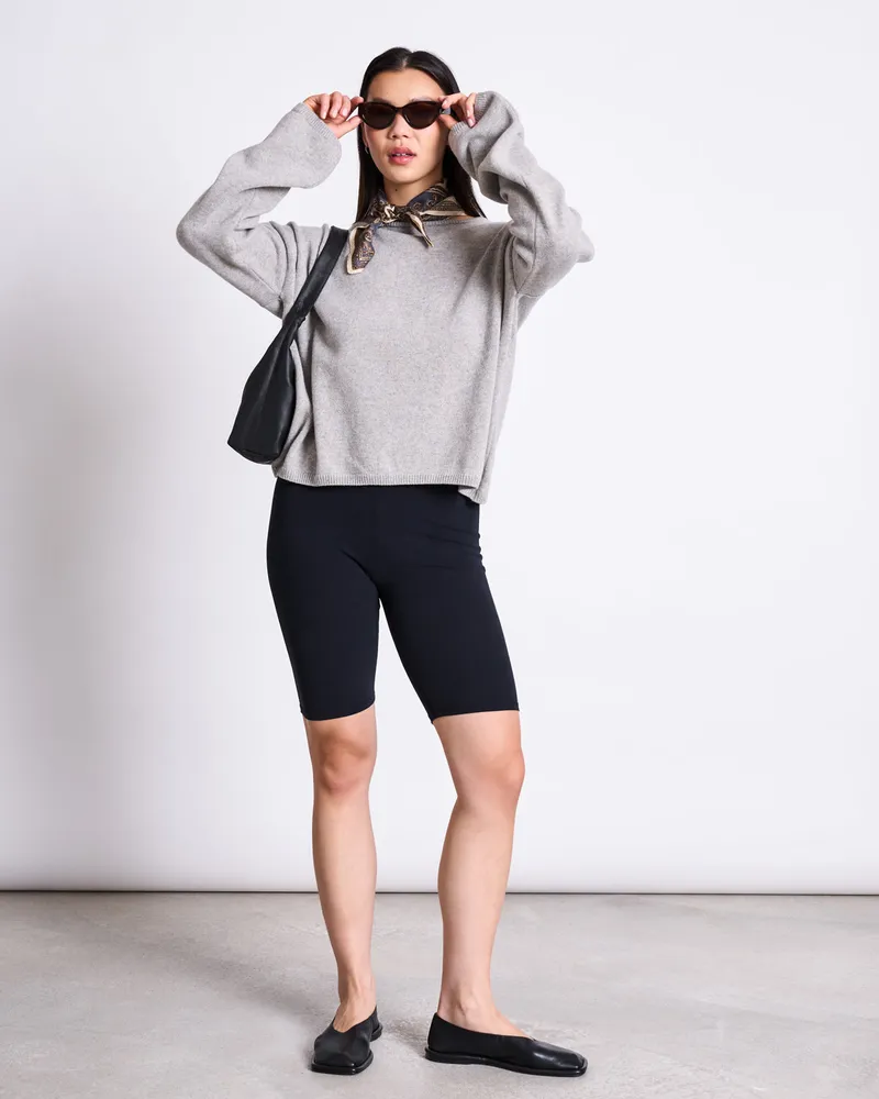 JAN N JUNE JAN 'N JUNE Damen vegan Biker Shorts Schwarz, Schwarz, – Produktbild 1 von 3