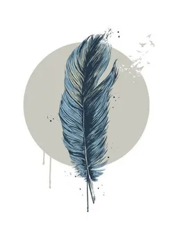 Photocircle Photocircle Poster / Leinwandbild - Feather in a circle – Produktbild 1 von 1