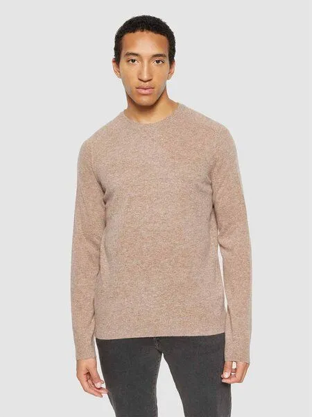 KnowledgeCotton Apparel KnowledgeCotton Apparel Strickpullover - FIELD o-neck knit - aus Bio-Lammwolle, Grün (forrest night), – Produktbild 1 von 1