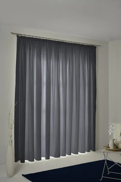 Nature by Adam Nature by Adam Vorhang aus 100% Bio-Baumwolle - Made in Germany - Uni Collection light, Dunkelblau, – Produktbild 7 von 7