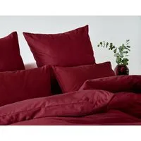 Cotonea Cotonea Bio Edel-Biber-Bettwäsche Classic, Burgund (rot), – Produktbild 1 von 1