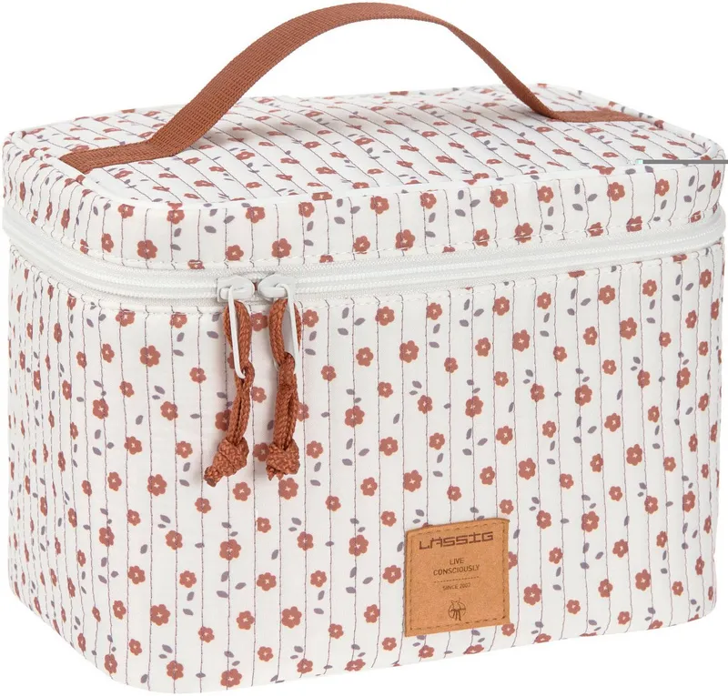 Lässig Lässig Wickeltasche Flowers White, Wickeltisch Organizer, PETA-approved vegan, Weiß, – Produktbild 2 von 5