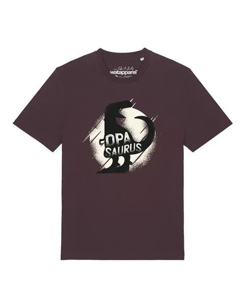 watapparel watapparel T-Shirt Unisex Opasaurus, Red brown, – Produktbild 1 von 2