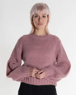 Alma & Lovis Alma & Lovis Kuscheliger Loose-Fit Pullover im Alpaka-Mix | Ballonärmel Pullover – Produktbild 1 von 1
