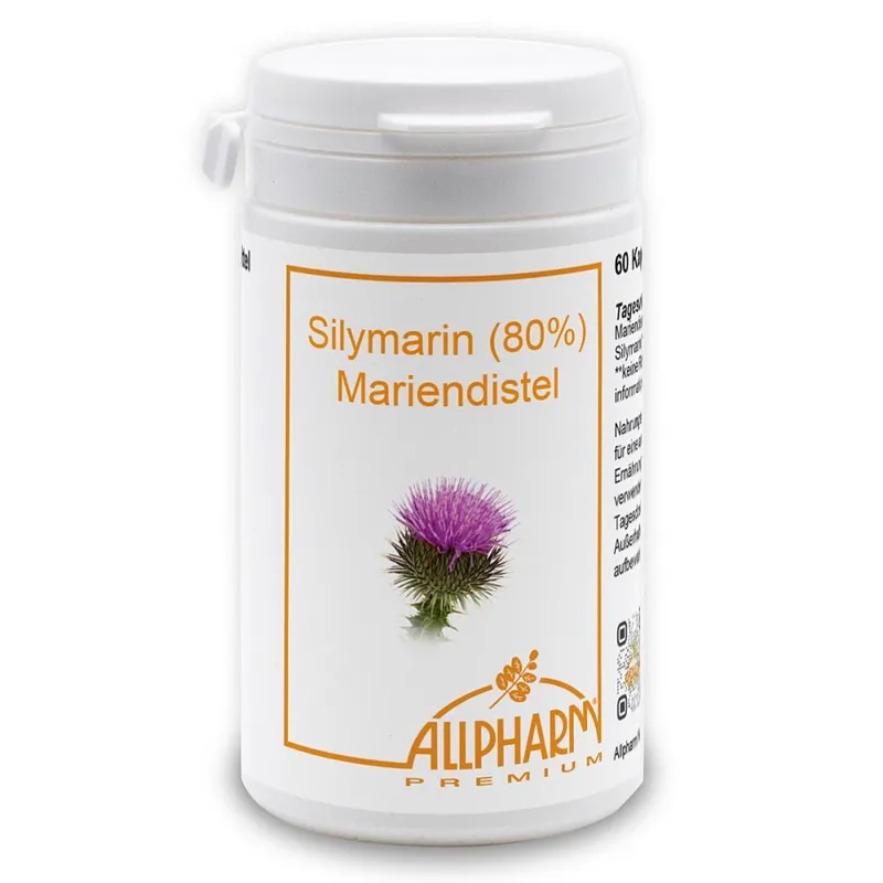 ALLPHARM Silymarin 80% Mariendistel Allpharm Premium Kapsel (n) – Produktbild 1 von 2