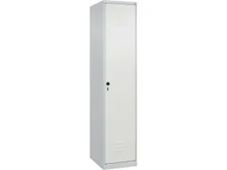 C+P C+P Spind Classic PLUS, 1 Abteil, 1850x400x500mm, Lichtgrau/Verkehrsweiß – Produktbild 1 von 1