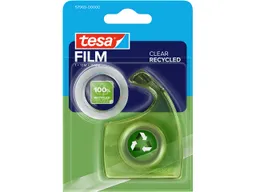 Tesa tesa Handabroller "EASY CUT" inkl. 1 Rolle, 10 m x 15 mm "CLEAR RECYCLED" – Produktbild 1 von 1
