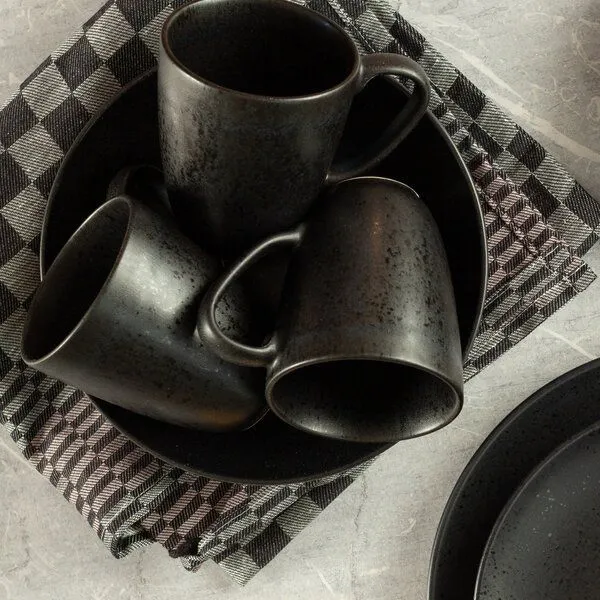 Mäser Mäser Essential Kaffeebecher-Set, Steinzeug, Schwarz, – Produktbild 2 von 4