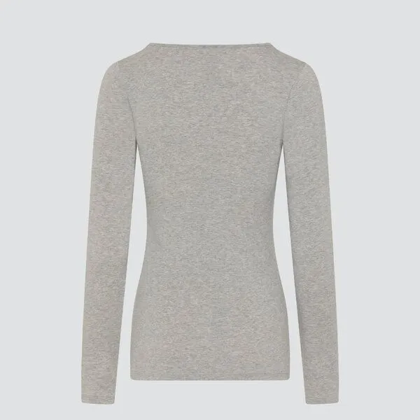 comazo|earth comazo|earth Fairtrade Basic Shirt langarm | GOTS zertifiziert, Grau-melange, – Produktbild 3 von 3