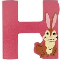 El Puente El Puente Holzbuchstabe H "Hase" | Fair Trade & Handmade aus Sri Lanka – Produktbild 1 von 1