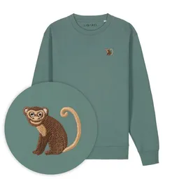 LIGARTI Bestickter Pullover – Albert der Affe – LIGARTI Tiermanufaktur – Produktbild 1 von 1