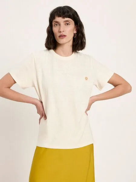 LANIUS LANIUS Statementshirt (OCS) aus Hanf und Bio-Baumwolle, Natural undyed, – Produktbild 2 von 4