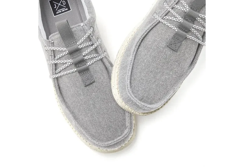 John Devin John Devin Slip-On-Sneaker Sneaker Sneaker, Freizeitschuh, Halbschuh, Slipper VEGAN, Grau, – Produktbild 1 von 5